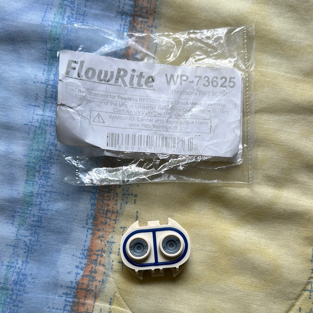 FlowRite Replacement Part WP-73625 check valve assembly